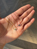 Mini Oval Evil Eye Necklace (15211123966339)