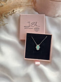 Hamsa Pearl/ Opal Necklace (7849369796770)