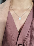 Hamsa Pearl/ Opal Necklace (7849369796770)